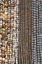 Brown beads necklaces Royalty Free Stock Photo