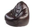 Brown beanbag chair Royalty Free Stock Photo