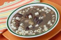 Brown beans soup with macaroni