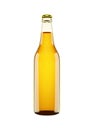 Brown Beer Bottle isolated on a white background. 3d render, 3d illustration