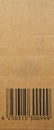Brown and beige cardboard paper on barcodes printed