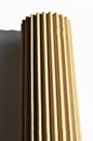 Brown and beige colored corrugated cardboard detail, roll cardboard Royalty Free Stock Photo