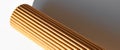 Brown and beige colored corrugated cardboard detail, roll cardboard Royalty Free Stock Photo