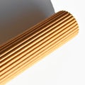 Brown and beige colored corrugated cardboard detail, roll cardboard Royalty Free Stock Photo