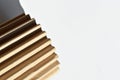 Brown and beige colored corrugated cardboard detail, roll cardboard Royalty Free Stock Photo