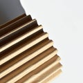 Brown and beige colored corrugated cardboard detail, roll cardboard Royalty Free Stock Photo