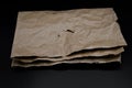 Brown and beige colored folded cardboard. Royalty Free Stock Photo
