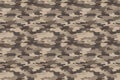 Brown beige military color seamless print pattern. Army clothing. Vector illustration.