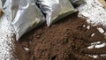 Bio fertilizer earthworm manure for plants