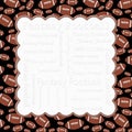 Brown and Black Fantasy Football Frame Background