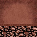 Brown and Black Football Frame Background Royalty Free Stock Photo
