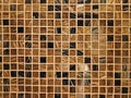 Brown and Black Mosaic Tile Pattern Royalty Free Stock Photo