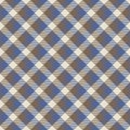 Brown Blue Diamond Check Pattern Royalty Free Stock Photo