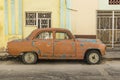 Brown blue dotted 1950s car Havana