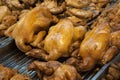 Brown boiled chicken