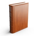 brown book icon 3d rendering on white isolated background Royalty Free Stock Photo