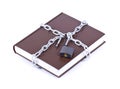 The brown book is linked chain Royalty Free Stock Photo