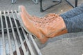 Brown Boots Royalty Free Stock Photo