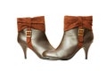Brown boots isolated Royalty Free Stock Photo