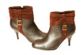 Brown boots isolated Royalty Free Stock Photo