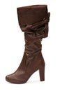 Brown boots isolated Royalty Free Stock Photo