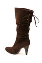 Brown boots isolated Royalty Free Stock Photo