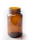 Brown bottle isoalate Royalty Free Stock Photo