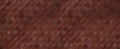 Brown braided reed texture background Royalty Free Stock Photo