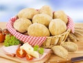 Brown bread rolls Royalty Free Stock Photo