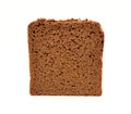 Brown bread slice isolated on white background Royalty Free Stock Photo