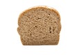 Brown bread slice isolated on white Royalty Free Stock Photo