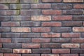 brick pattern. Old brick wall with cracks and scratches. Brickwall detail for background  texture Royalty Free Stock Photo