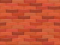 Brown brick wall background. Seamless pattern. Vector illustration