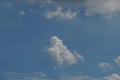 Brown brick wall - Surface texture backgroundNature Clearly blue Sky and White Clouds Texture nature Background Royalty Free Stock Photo