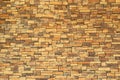 Brown brick wall texture, Stacked slabs Brick walls textures. Royalty Free Stock Photo