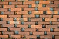 Brown bricks decorated in pattern on floor Royalty Free Stock Photo