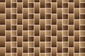 Brown bricks - vector pattern Royalty Free Stock Photo