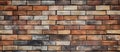 Brown brickwork facade featuring a closeup of rectangular bricks