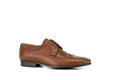 Men brown brogue leather derby Royalty Free Stock Photo