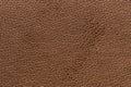 Brown bronze artificial or synthetic leather background with neat texture and copy space, colorful fabric sample with leather-like Royalty Free Stock Photo