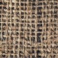 Brown burlap bag, close up Royalty Free Stock Photo