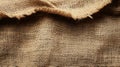 Brown Burlap Fabric Texture Close Up Royalty Free Stock Photo