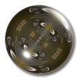 Brown Button Orb Royalty Free Stock Photo