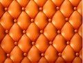 Brown button-tufted leather background.