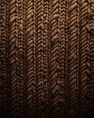 Brown Cable-Knit Textile Texture Royalty Free Stock Photo