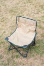 Brown camp chair