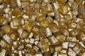 Brown cane sugar crystals in polarized light Royalty Free Stock Photo