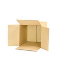 Brown cardboard box Royalty Free Stock Photo