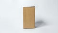 Brown cardboard carton box, isolated Royalty Free Stock Photo