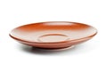 Brown ceramic saucer